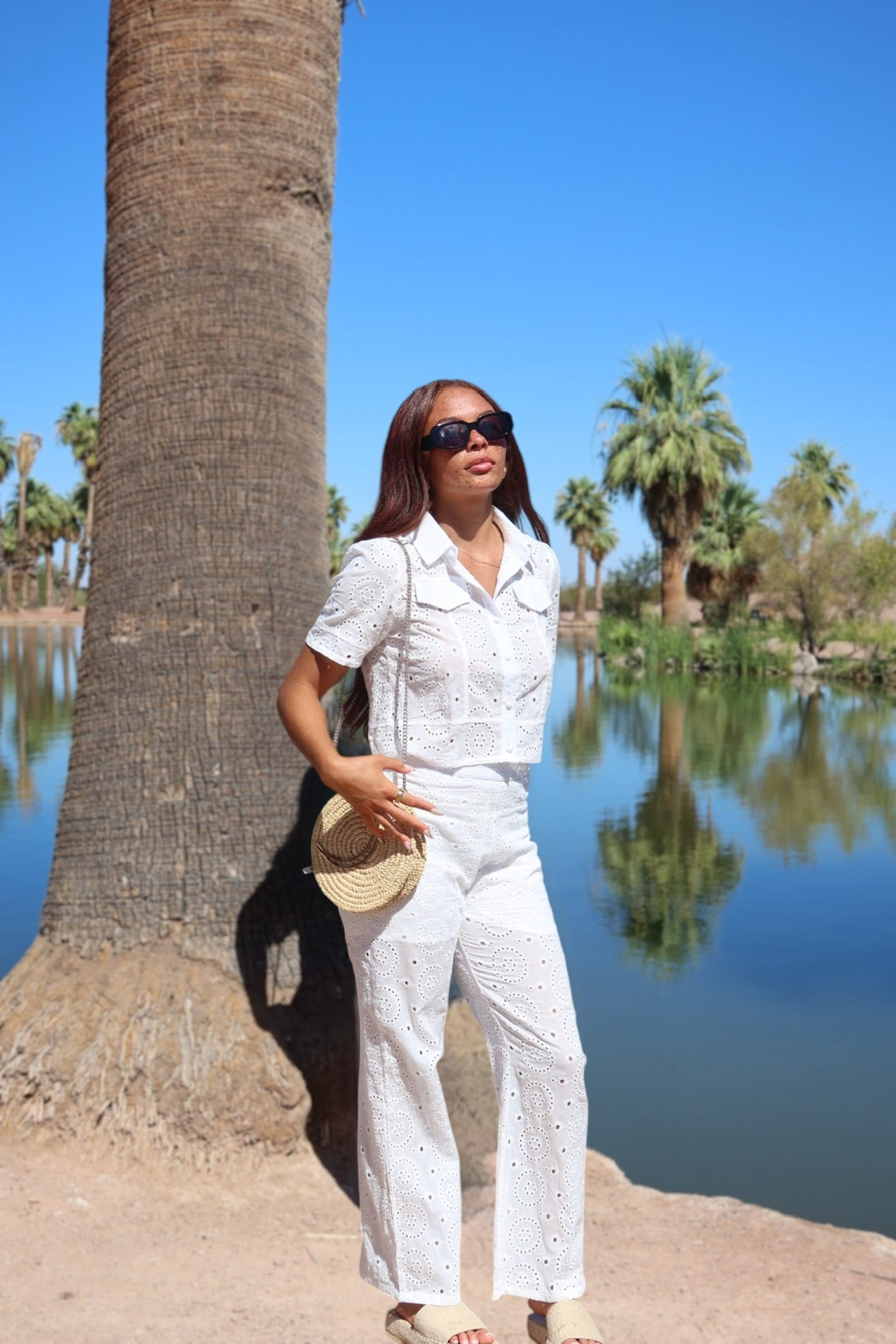Carmelo - White Two-Piece Set (Shirt & Pants)