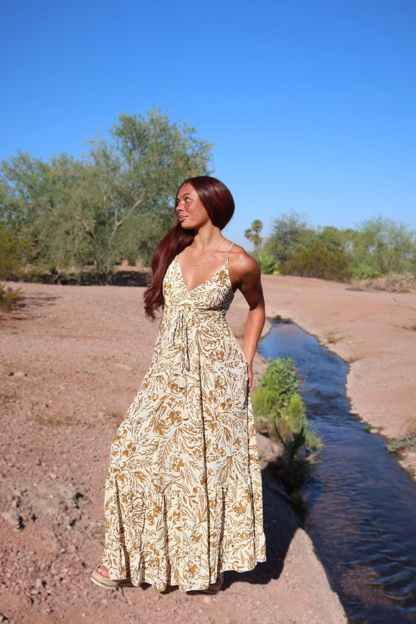 Genenazaret - Nude/gold print - one size