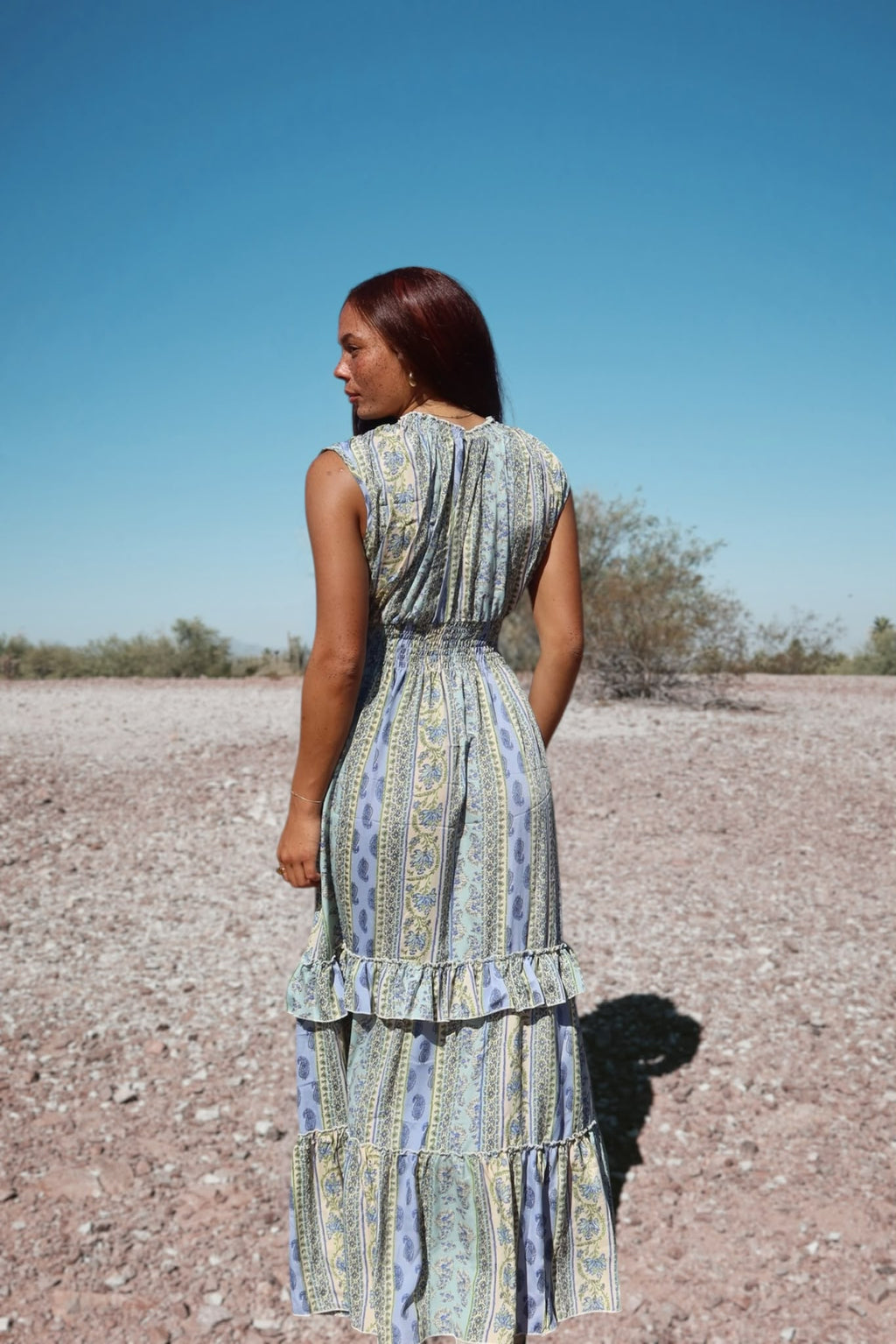Caná - Blue floral print - one size