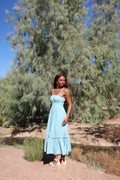 Belén - Aqua Blue Dress